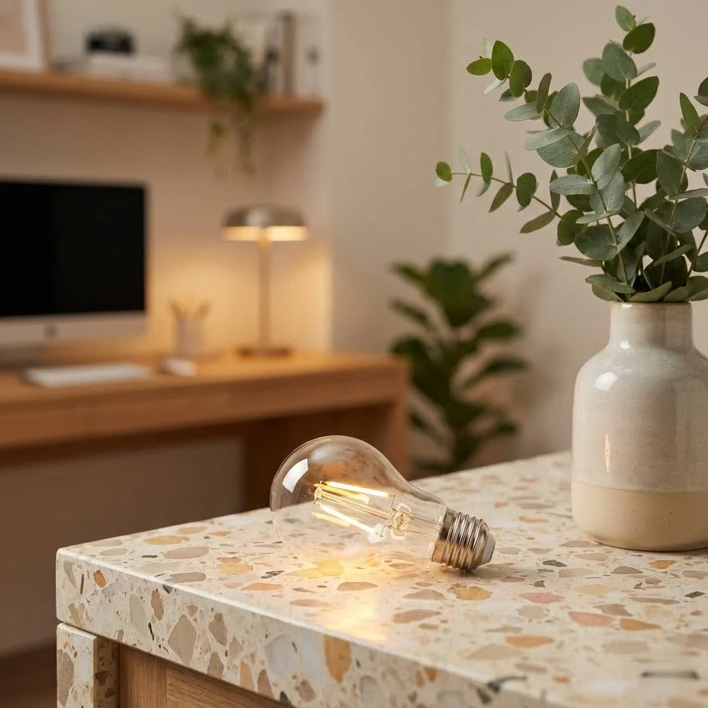 Smart G9 bulb illuminating a modern kitchen